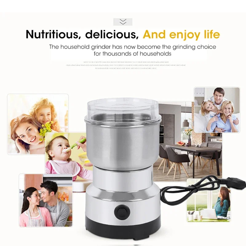 Baby Food Grinder - Мини-электрическая мельница для дома, 300 мл,