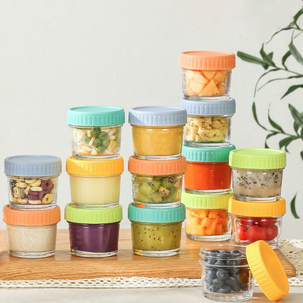Baby Food Containers Glass - 6 шт. стеклянная банка для детского