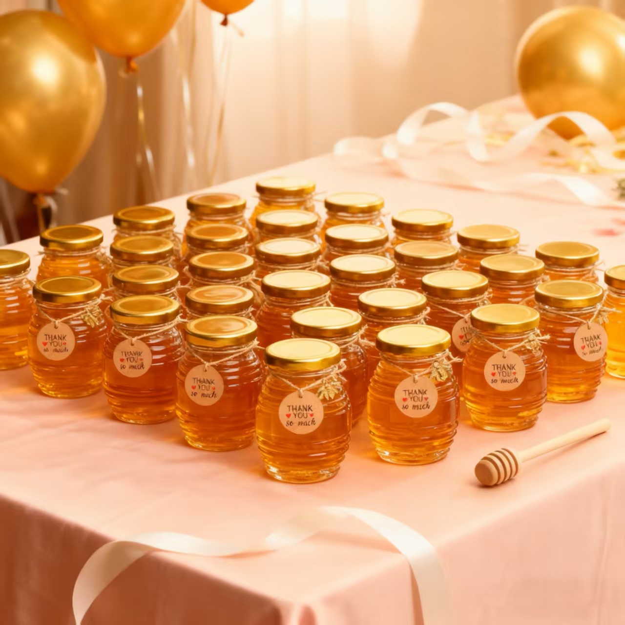 Baby Food Containers Glass - Набор мини-стеклянных баночек для меда, 12/24/36