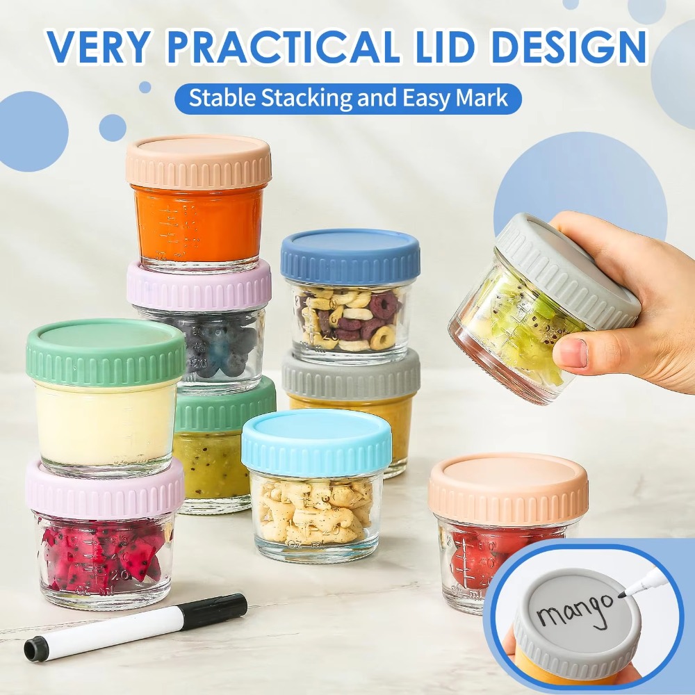 6 шт., стеклянная банка Mason, – обзор и цена Baby Food Containers Glass