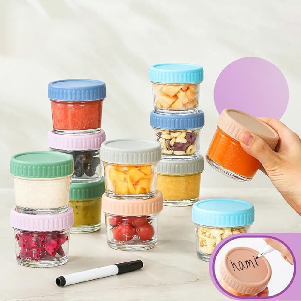 6 шт., стеклянная банка Mason  – обзор и цена Baby Food Containers Glass