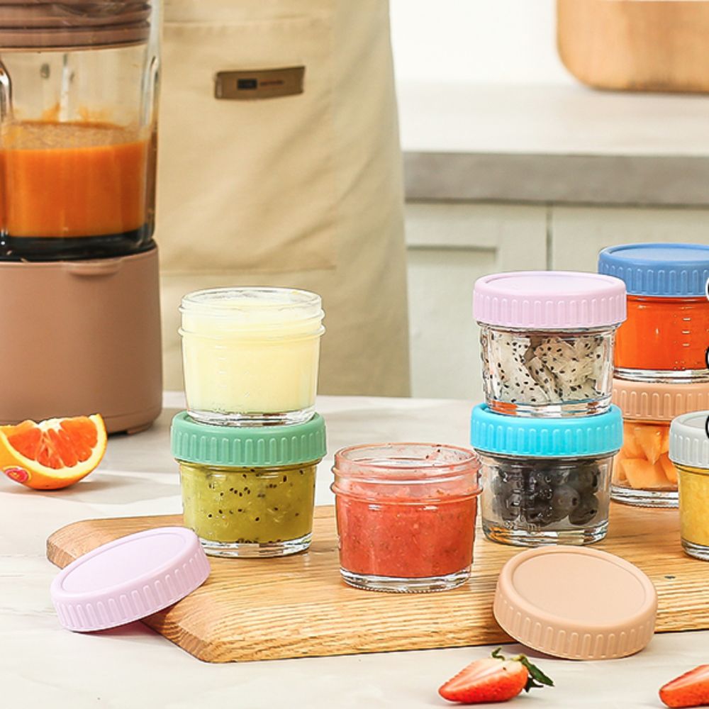 6 шт., стеклянная банка Mason  – обзор и цена Baby Food Containers Glass