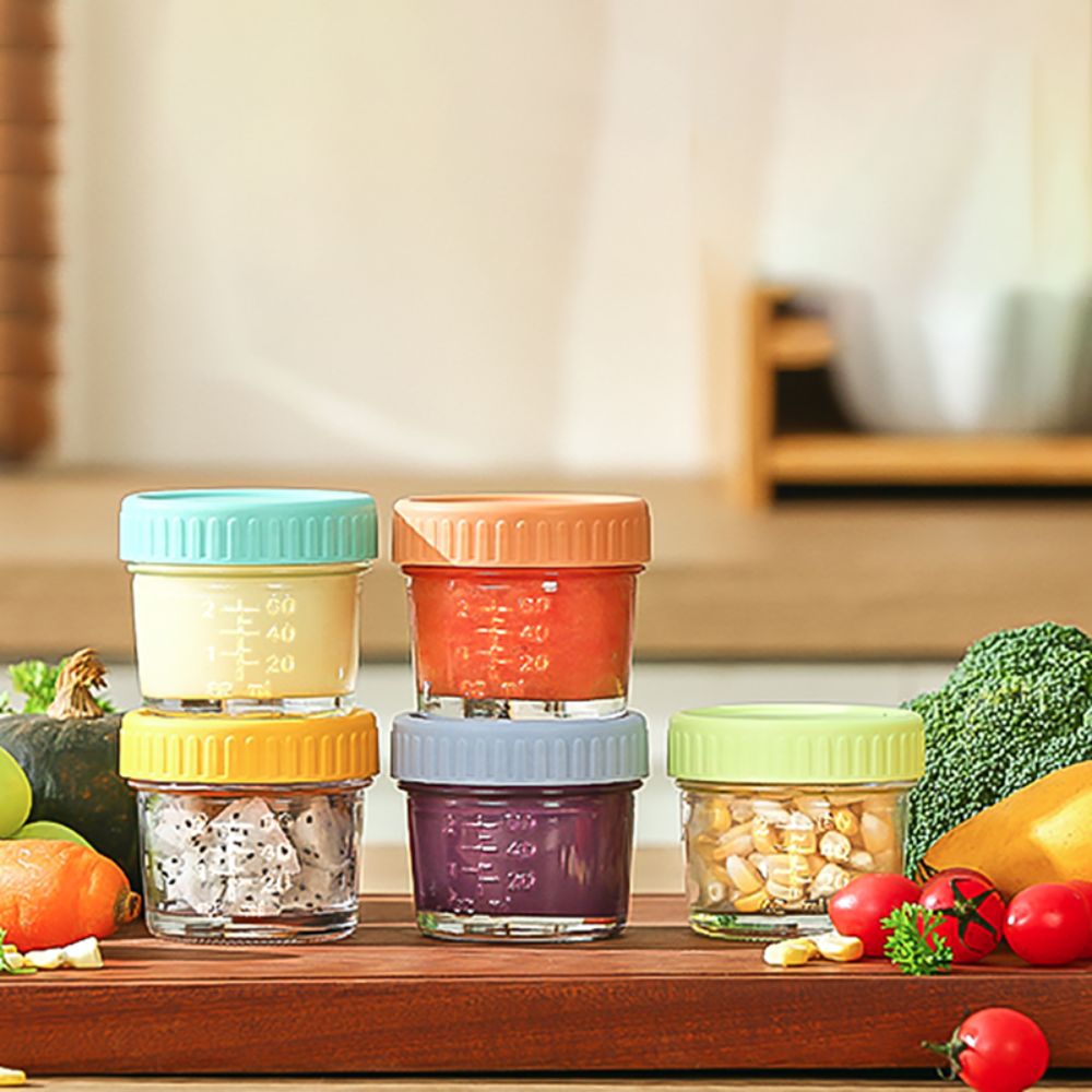 6 шт. стеклянная банка для дет – обзор и цена Baby Food Containers Glass