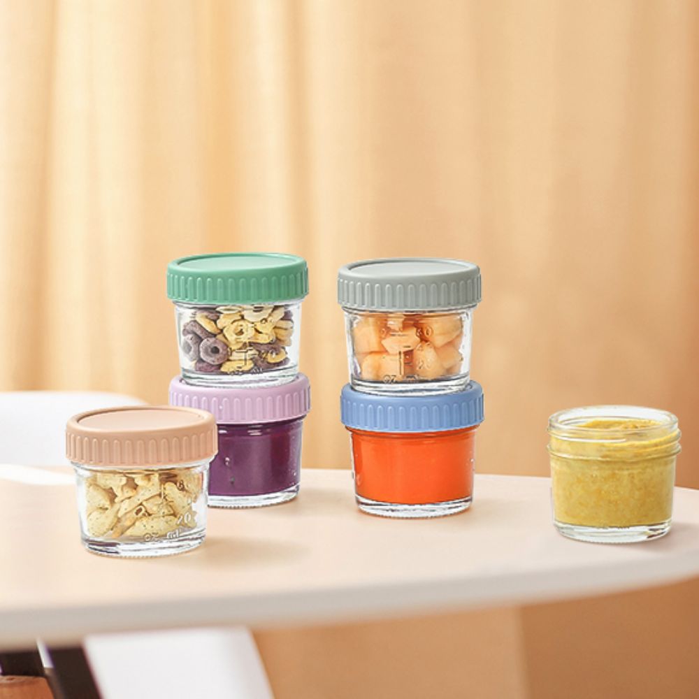 6 шт. стеклянная банка для дет – обзор и цена Baby Food Containers Glass