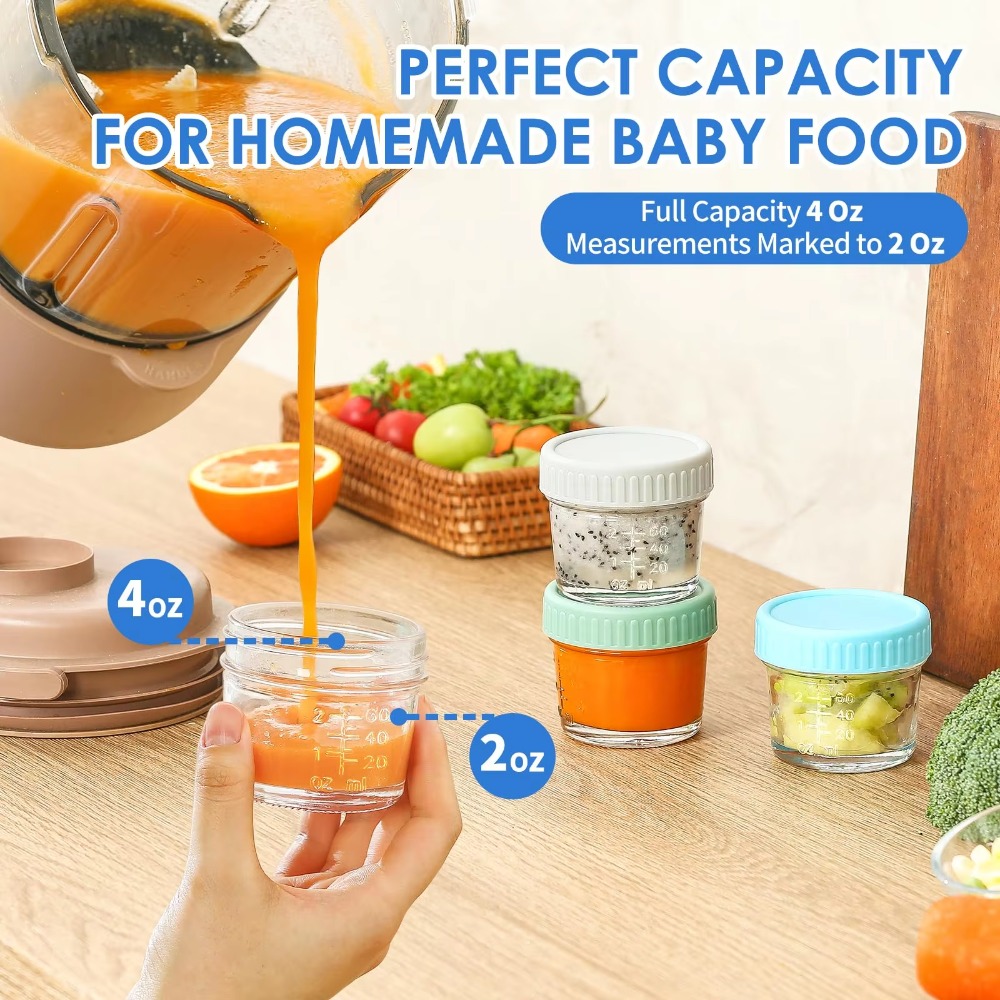 Набор из 6 многофункциональных – обзор и цена Baby Food Containers Glass